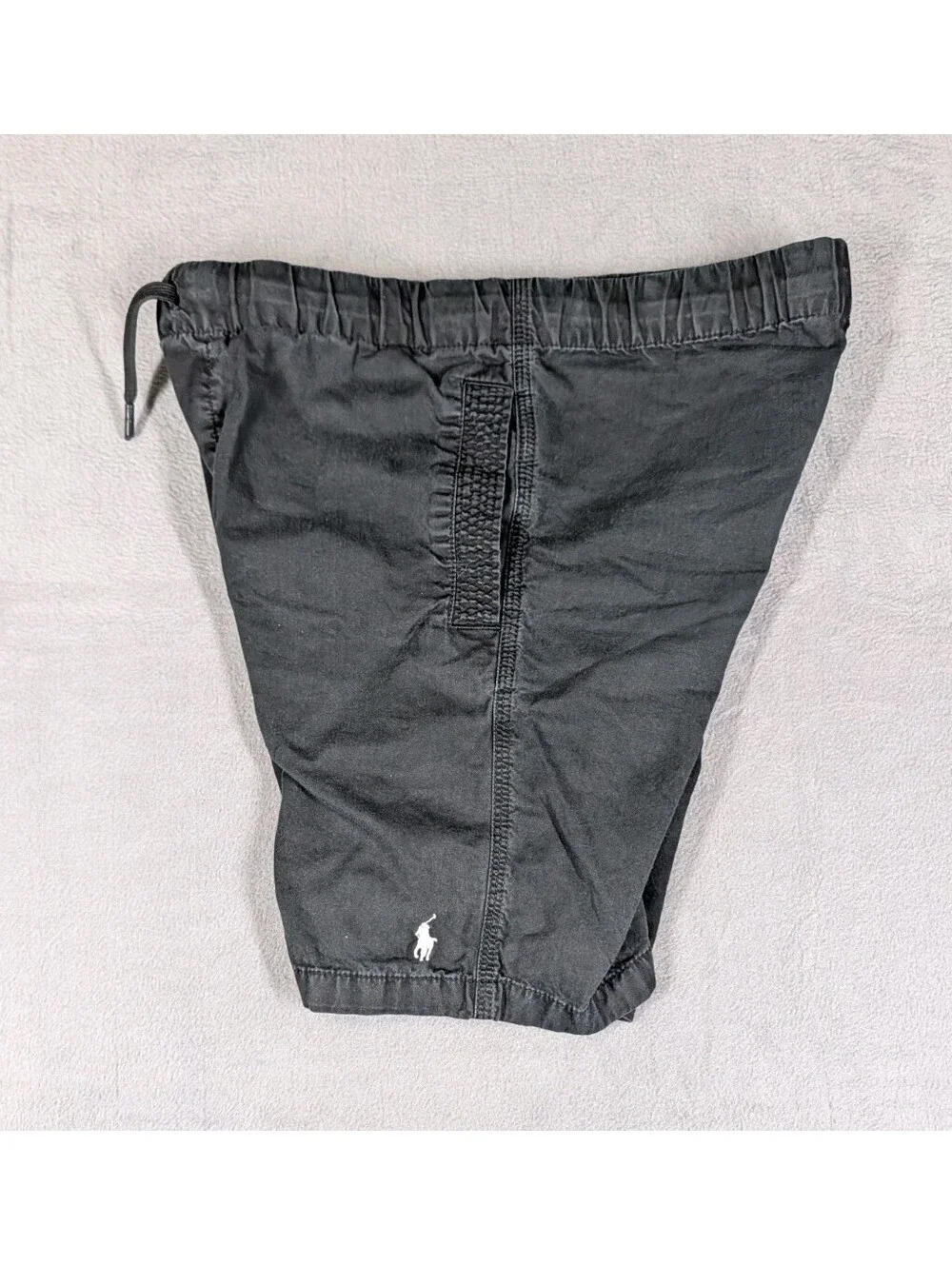 Polo Ralph Lauren Boys M 10 12 Black Pony Pull On Shorts Cotton Casual Preppy